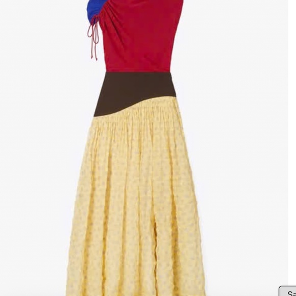 NEW Tory Burch Dandelion chiffon, silk organza gown, XS, GD1186 - Picture 3 of 14